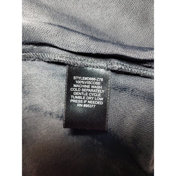 Sanctuary Sleeveless Black Dress Drop Waist Rear Zip Hi Low Hem Small LBD Y2K - Picture 4 of 7